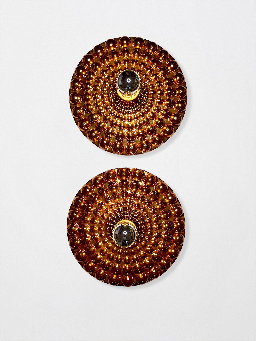 1970s ceramic wall lights