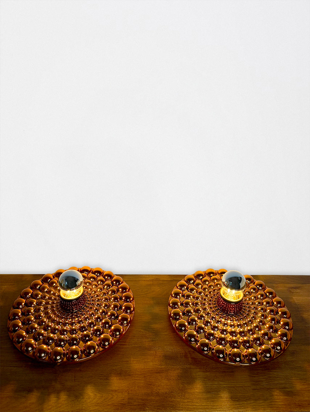 1970s ceramic wall lights