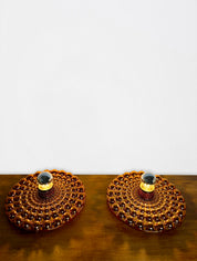 1970s ceramic wall lights