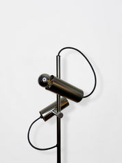 Lampadaire double chrome