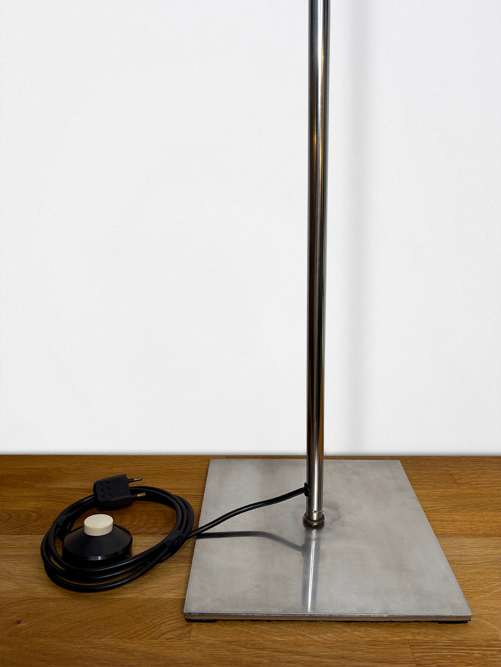 Lampadaire double chrome