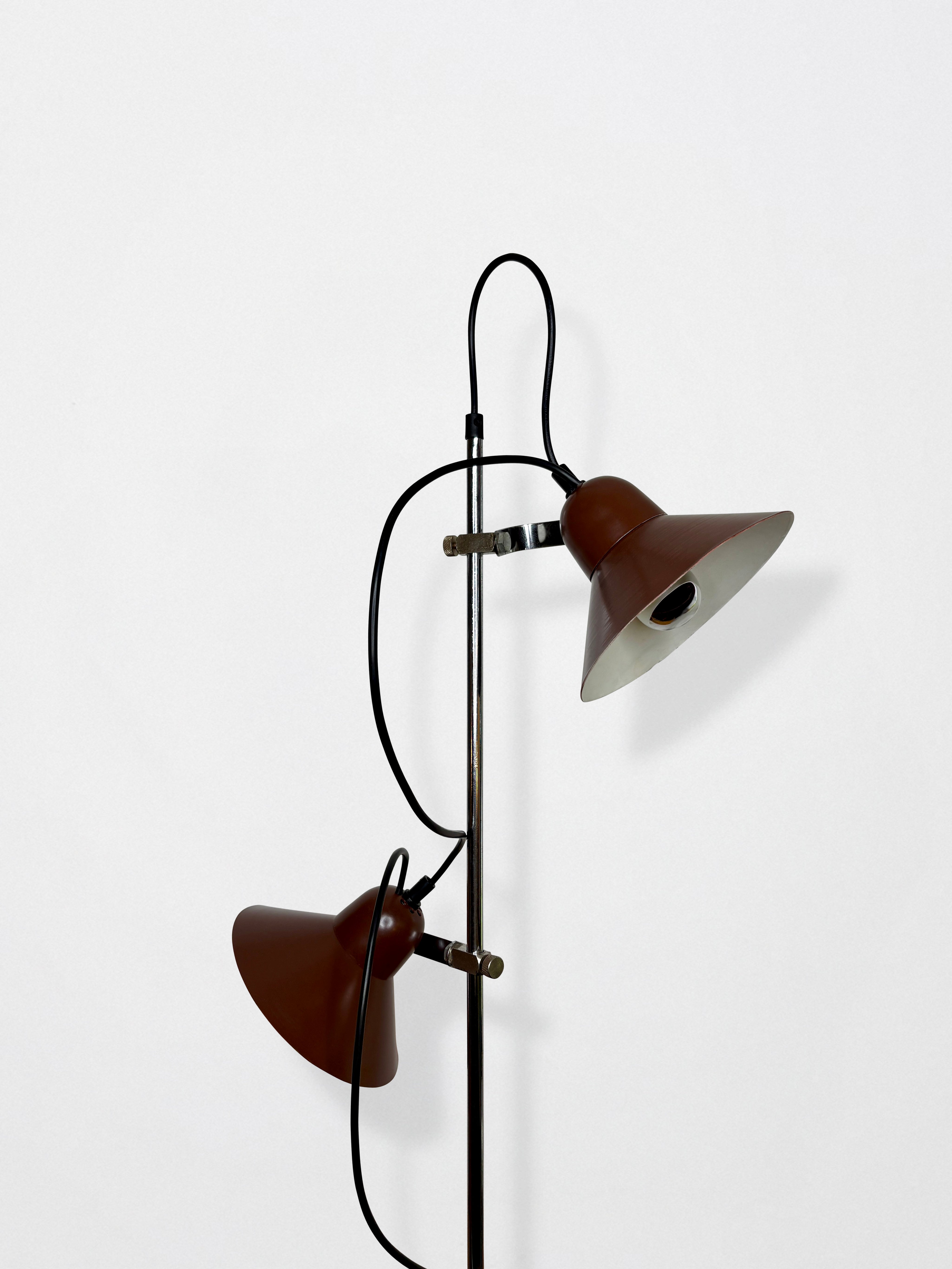 Lampadaire triple années 70