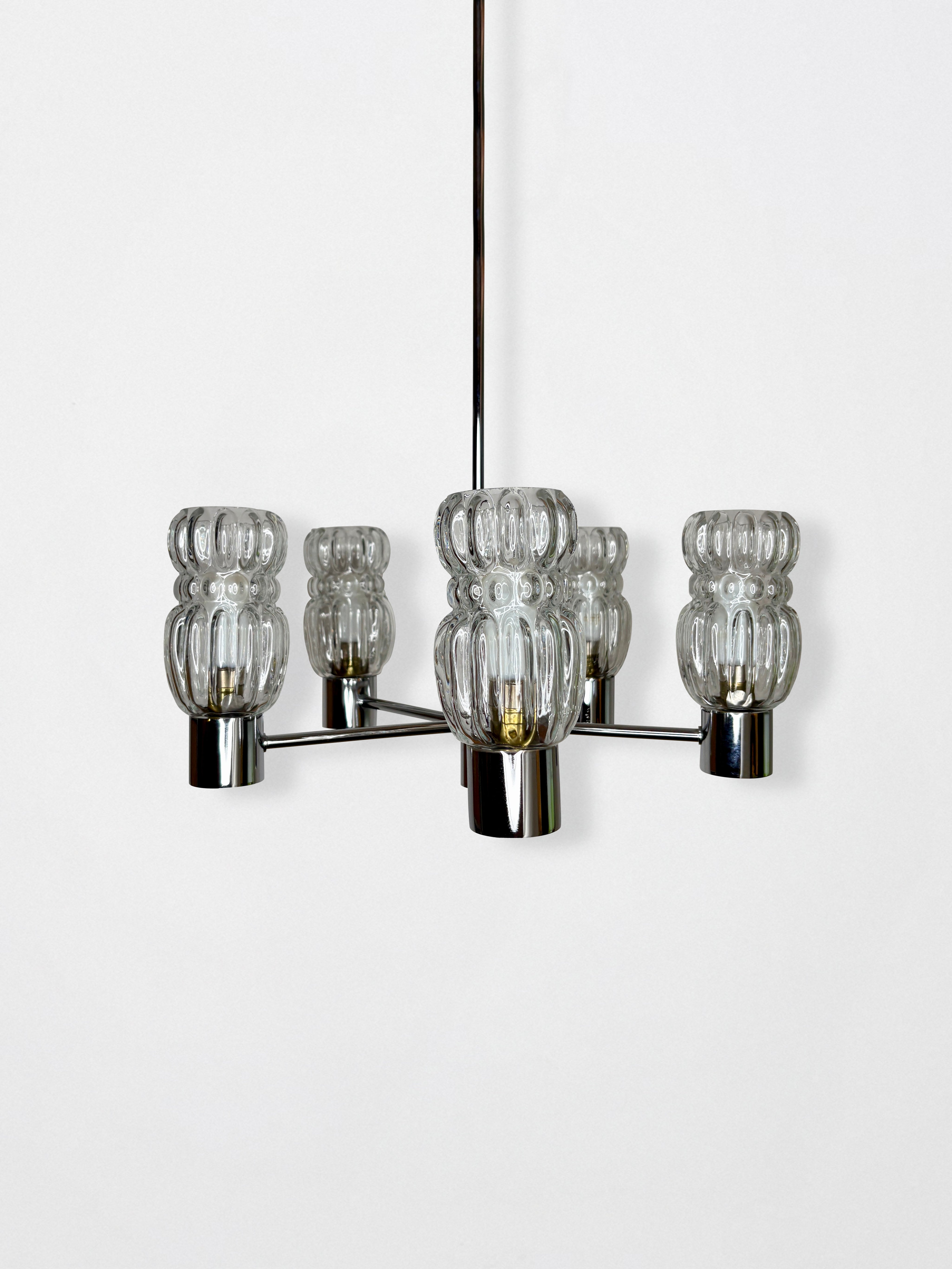 Lustre 5 feux années 60