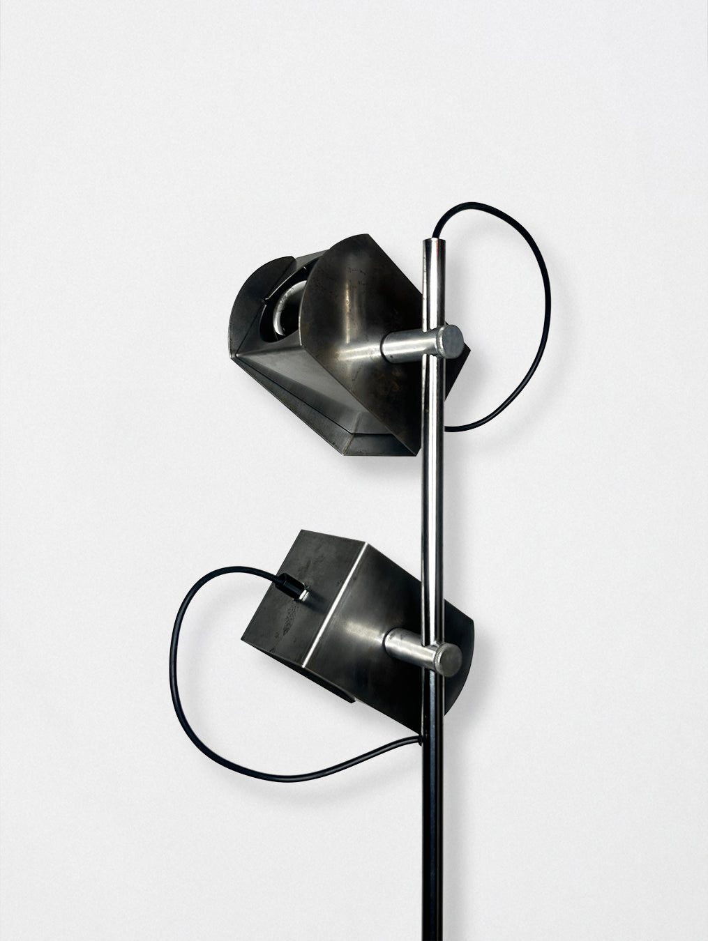 Italian chrome floor lamp