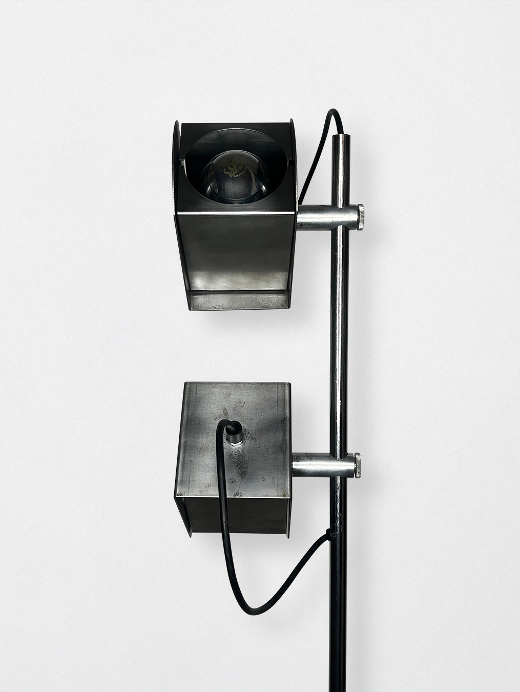 Italian chrome floor lamp