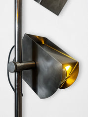 Italian chrome floor lamp