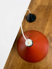 Red 1970s pendant light